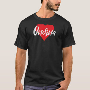T-shirt Amo A Ondina Primer Nombre Yo Corazón