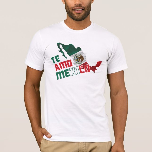 T-shirt AMO de Te Mexique/je t'aime Mexique (Devant)