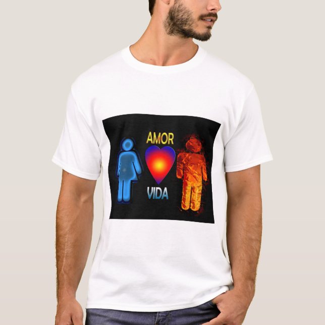 T-shirt amor es vida (Devant)