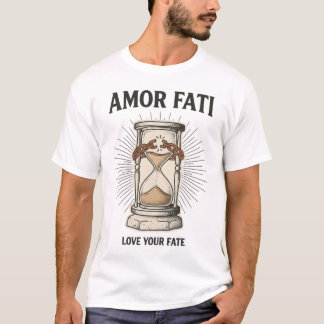 T-shirt Amor Fati Stoïcien Sablier Chaînes Brisées