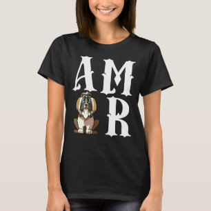 T-shirt Amor Love Shih Tzu Chien Maman
