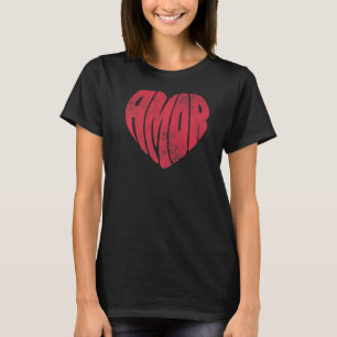 T-shirt AMOR Love Valentine's Day Retro Super Valentine H