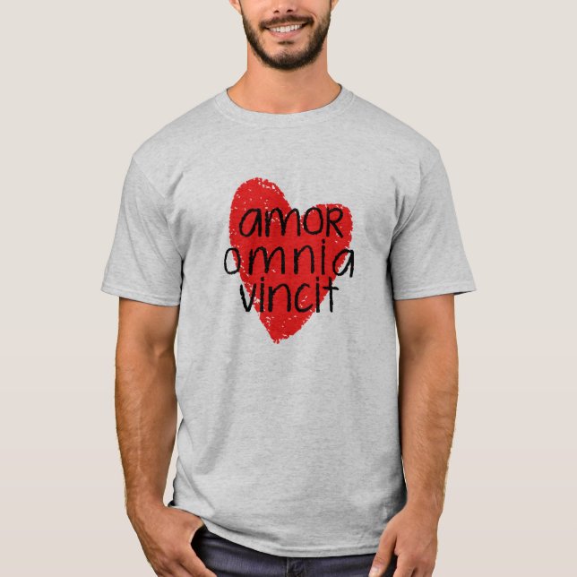 T-Shirt Amor Omnia Vincit (L'Amour Conquiert Tous) (Devant)