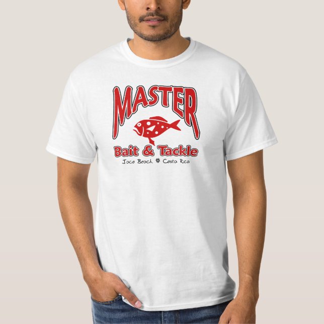 T-shirt Amorce et attirail principaux, plage de Jaco, (Devant)