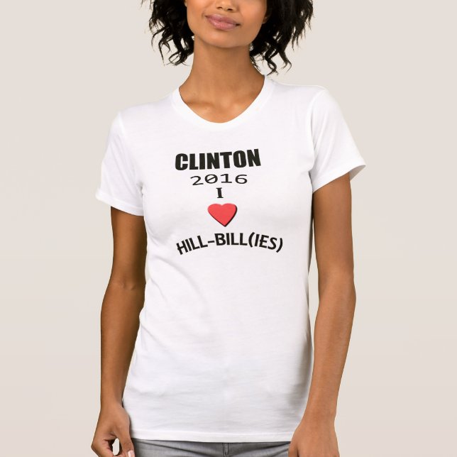 T-shirt Amour 2016 de Clinton I Colline-Bill (IES) (Devant)