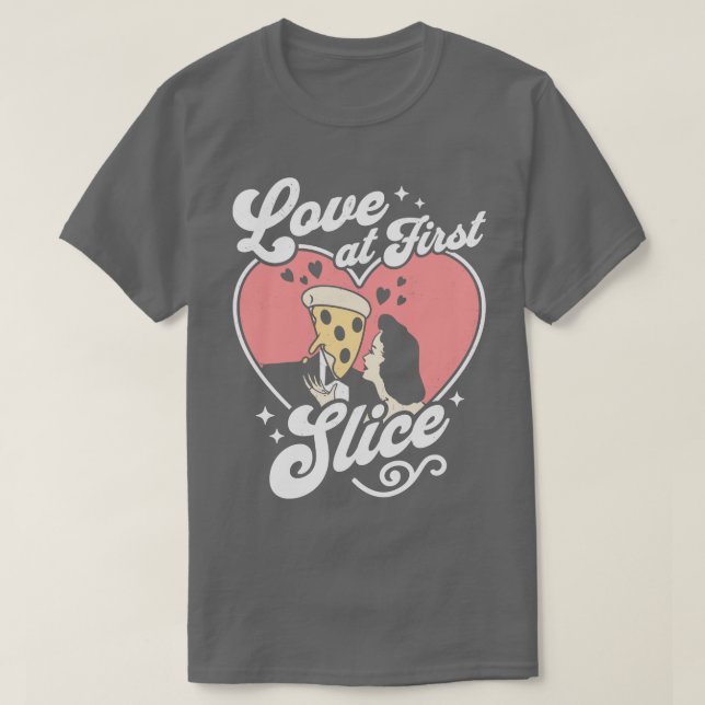 T-shirt Amour à la première tranche Pizza Lover Funny Vale (Design devant)