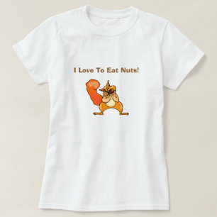 T-shirt Amour À Manger Des Noix Drôle Sale Humour Plaisa