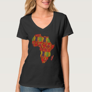 T-shirt Amour Afrique Terre Africaine Carte Fierté Mois de