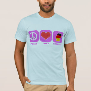 T-shirt Amour Allemagne de paix