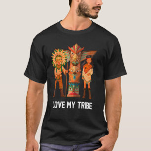 T-shirt Amour amérindien Ma tribu Enfants amérindiens