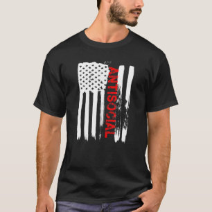 T-shirt Amour Amérique Je Suis Antisocial T Chemise Funny