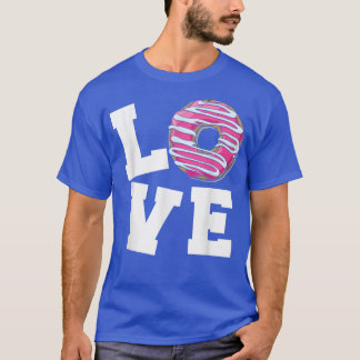 T-shirt Amour amoureux manger beignets c