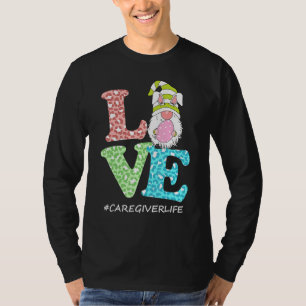 T-shirt Amour amusant Gnome aidant à la vie Leopard heureu