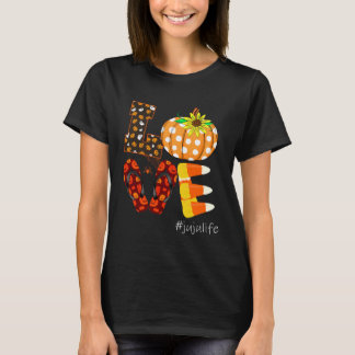 T-shirt Amour amusant jujujulife Citrouille Flip Flops juj