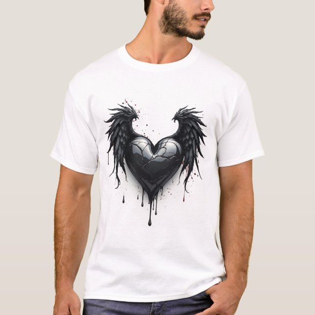T-shirt amour ange brisé (Devant)