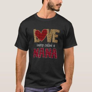 T-shirt Amour Appelé Nana Red Plaid