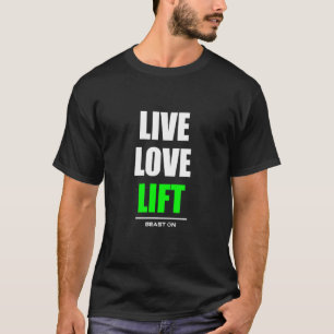 T-shirt Amour Ascenseur Bodybuilding Gainz Salle De Fitnes