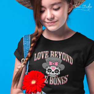 T-shirt Amour au-delà des os Valentine Moderne Retro Crâne