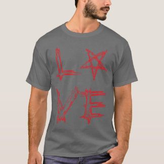 T-shirt AMOUR avec la famille Pentagramme