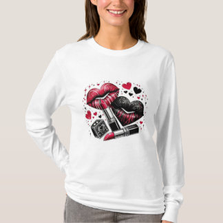 T-shirt Amour, Baiser, Romance