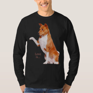 T-shirt Amour Basenji Chien Maman Papa Chiot Mignonne Anim