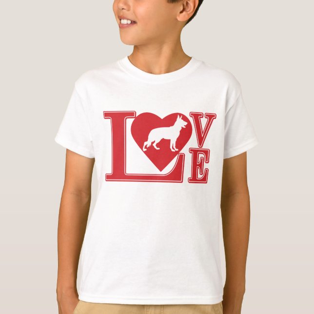 T-shirt Amour berger allemand amour (Devant)