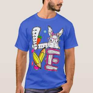 T-shirt Amour Bunny Jour de Pâques Enseignant mignon lapin