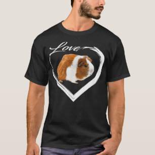 T-shirt Amour Calico Guinée Cochon Lover