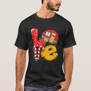 T-shirt Amour Camping Noël Camper Pyjamas Correspondant Fa