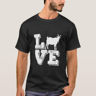 T-shirt Amour Chèvre ferme animal chèvre Lover amusant
