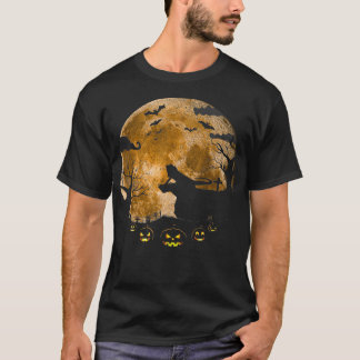 T-shirt Amour Citrouille Iguana Et Lune Halloween Costume