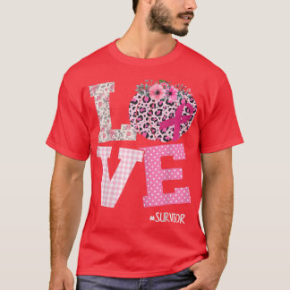 T-shirt Amour Citrouille Ruban Breast Cancer Sensibilisati