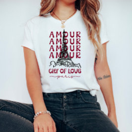 T-shirt Amour City of Love Paris – Eiffel Tower