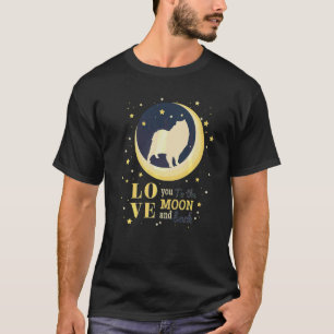 T-shirt Amour Cloud Spitz allemand Spitz à la Lune