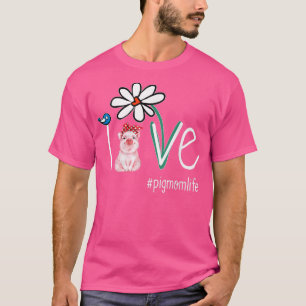 T-shirt Amour Cochon Oiseau Drôle Cheval Maman Vie - Fête 