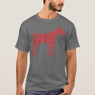 T-shirt Amour Coeur Amoureux des chiens Funny Pour Terrier