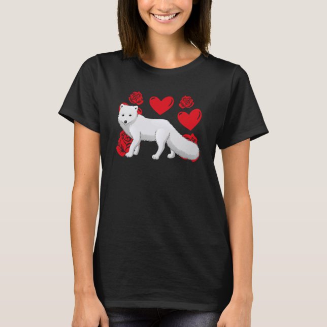 T-shirt Amour Coeur Saint Valentin Rose Arctic Foxes Boys (Devant)
