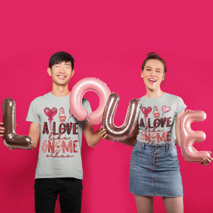 T-shirt Amour Comme Gnome Autre Couple Monogramme Coeur