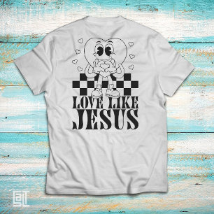 T-shirt Amour comme Jésus Mignon Cœur Faisant des Mains en