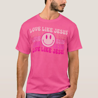 T-shirt Amour Comme Jésus Rétro Super chrétien Religion G