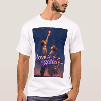T-shirt Amour comme la galaxie – Nuit étoilée romantique p