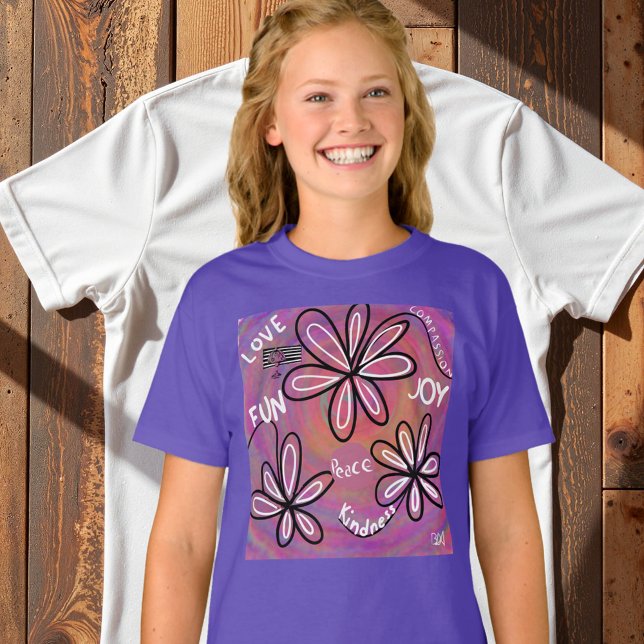 T-shirt Amour Compassion, Joie, Paix Pour L'Humanité (Créateur téléchargé)