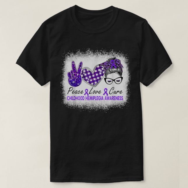 T-shirt Amour Cure Femmes Enfance Hémiplégie (Design devant)