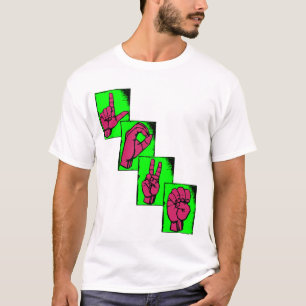 T-shirt AMOUR dans la langue des signes