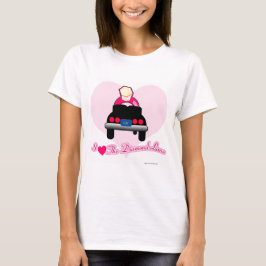 T-shirt Amour dans la ruelle diamant slogan mariage
