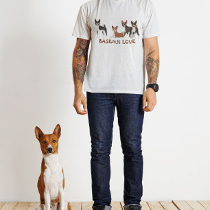 T-shirt Amour de Basenji Chien de race