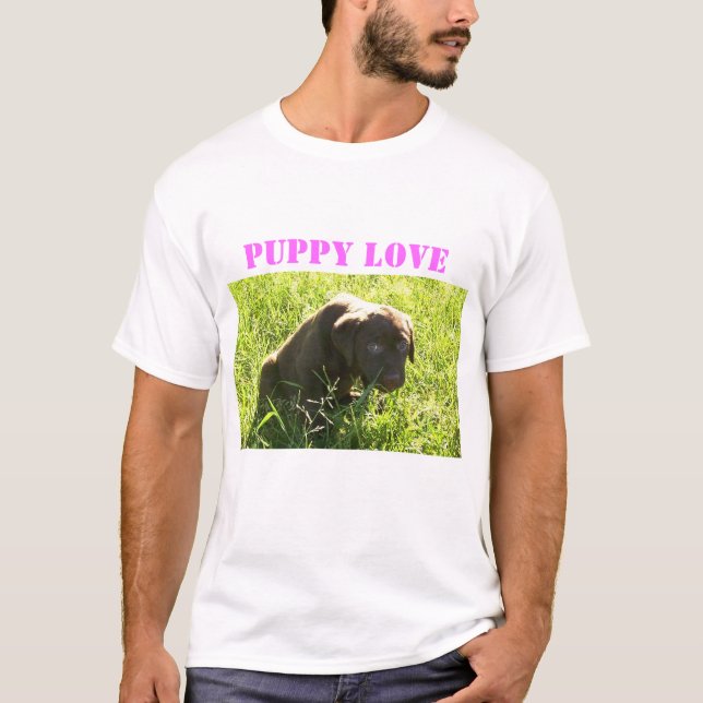 T-shirt Amour de chiot (Devant)