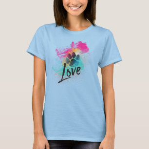 T-shirt Amour de chiot artistique
