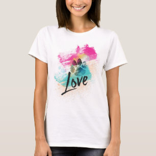 T-shirt Amour de chiot artistique