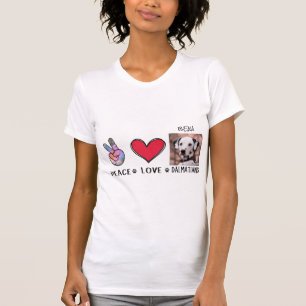 T-shirt Amour de Dalmatiens Propriétaires de Chiens
